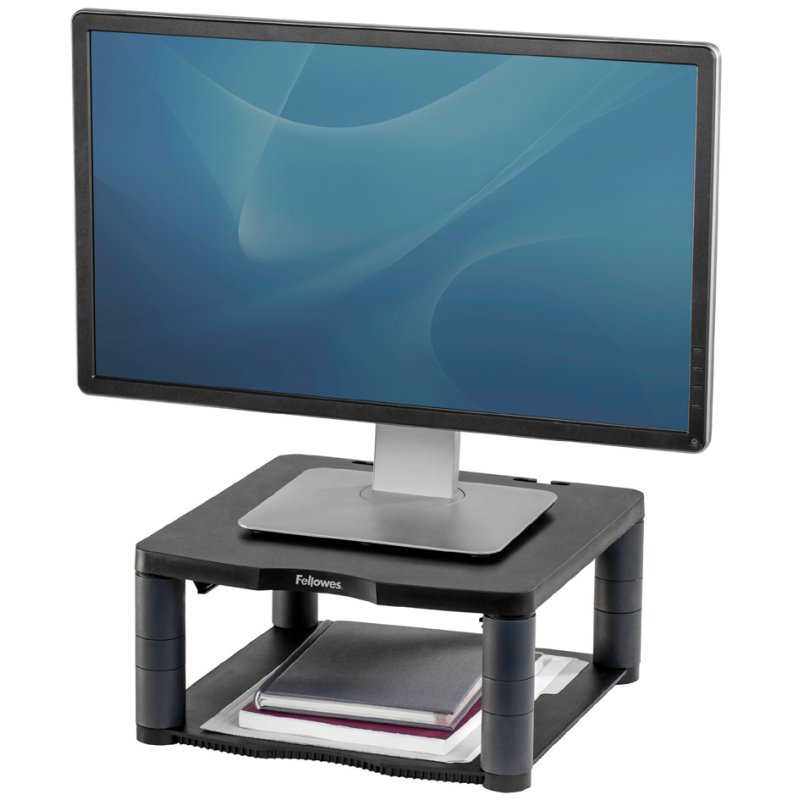 Fellowes socle de moniteur Premium, moniteurs 21 pouces, noir, réglage hauteur 64-165 mm